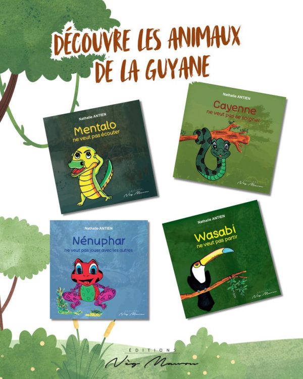 présentation des 4 albums sur la Guyane
